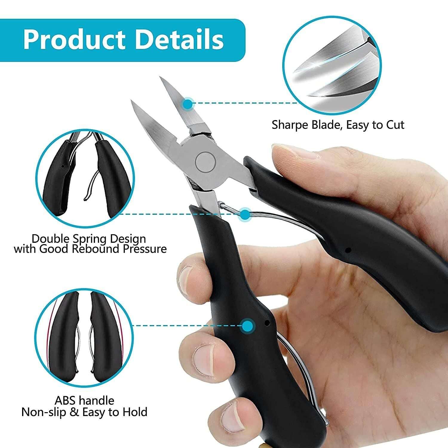 Nail Clipper, Pedicure Clippers Toe Nail Cutter for Men & Women Mystical9