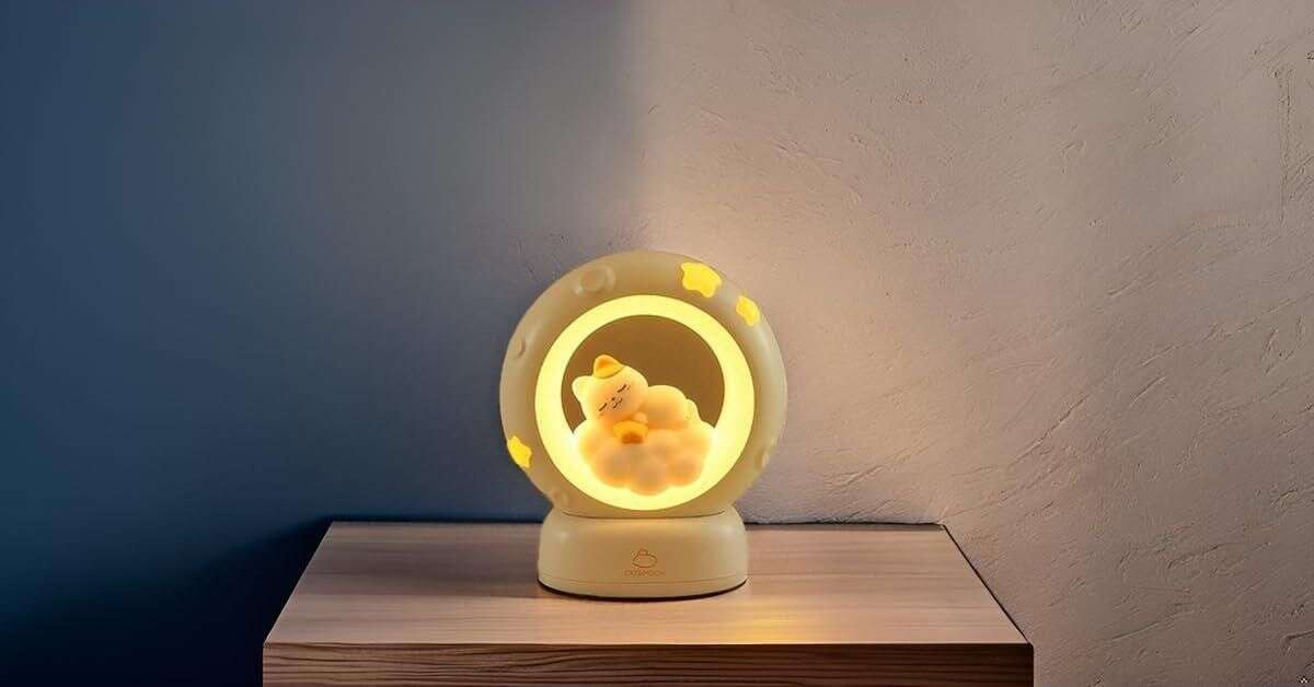 Moon LED Night Lamp with 3 Brightness Modes & Touch Contro Mystical9
