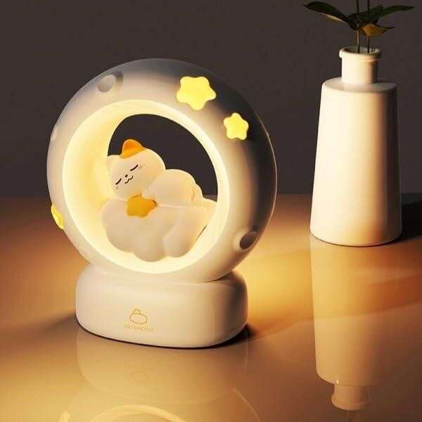 Moon LED Night Lamp with 3 Brightness Modes & Touch Contro Mystical9