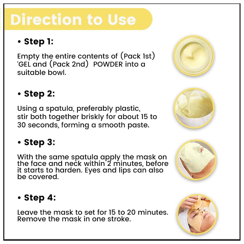 Turmeric & Saffron Ubtan Algae Peel Off Jelly Facial Mask
