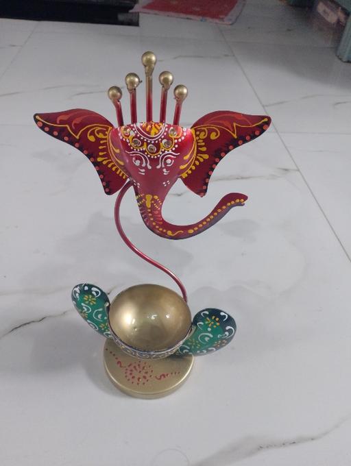 UNIQUE Irons Lord Ganesha Candle Holder - Diwali, Anniversary, and Gift Decor (Black Candle Ganesha JI) - Premium  from Mystical9 - Just Rs 499 /- Shop now at Mystical9.com