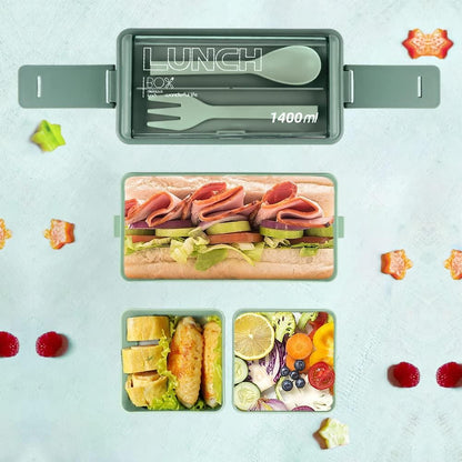 Bento Compartment Lunch Box - Premium  from Mystical9 - Just Rs 449 /- Shop now at Mystical9.com