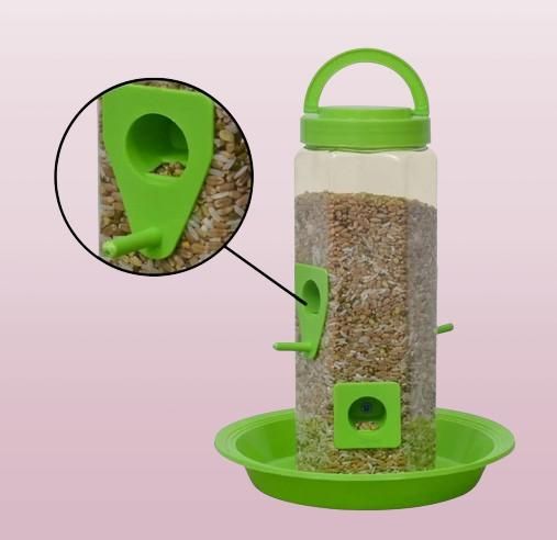 Bird Food and Water Feeder Hanging for Balcony - Premium  from Mystical9 - Just Rs 550 /- Shop now at Mystical9.com