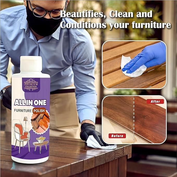 Polish Furniture Cleaner Shiner Floor Coating Paint Wood 100ML (Pack of 2) - Premium  from Mystical9 - Just Rs 499 /- Shop now at Mystical9.com