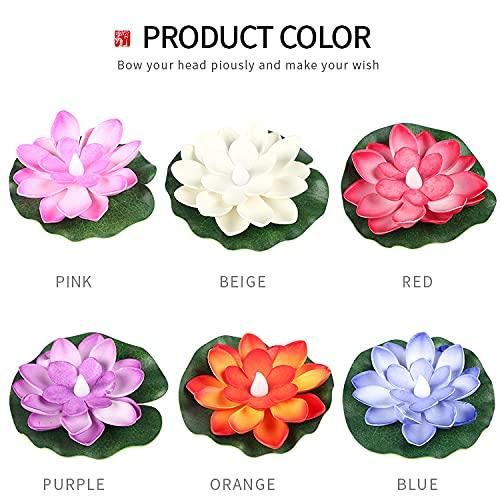 Sensor Water Floating Smokeless Candles & Lotus Flowers (Pack of 3) - Premium  from Mystical9 - Just Rs 649 /- Shop now at Mystical9.com