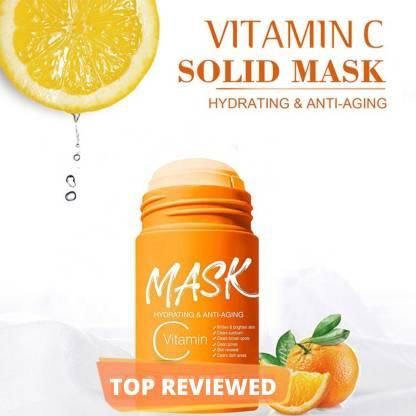 Purifying Orange Vitamin C Clay Face Mask Stick - Premium  from Mystical9 - Just Rs 600 /- Shop now at Mystical9.com