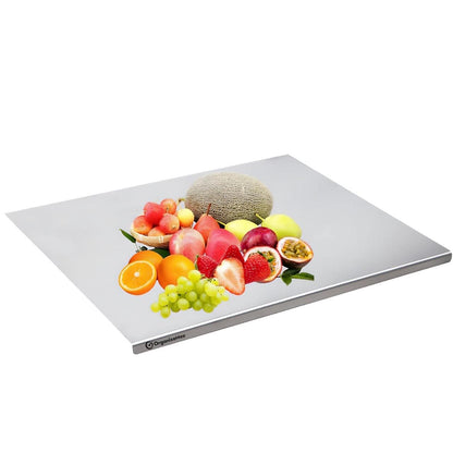 Stainless Steel Chopping Board (35x31cm) - Premium  from Mystical9 - Just Rs 875 /- Shop now at Mystical9.com