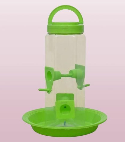 Bird Food and Water Feeder Hanging for Balcony - Premium  from Mystical9 - Just Rs 550 /- Shop now at Mystical9.com