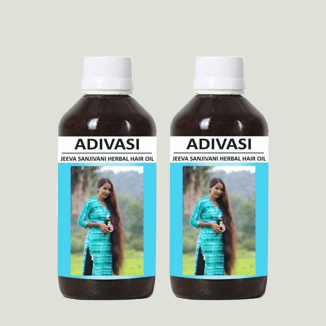 Adivasi Jeeva Sanjivani Herbal Hair Oil 125ml (Pack of 2) - Premium  from Mystical9 - Just Rs 600 /- Shop now at Mystical9.com