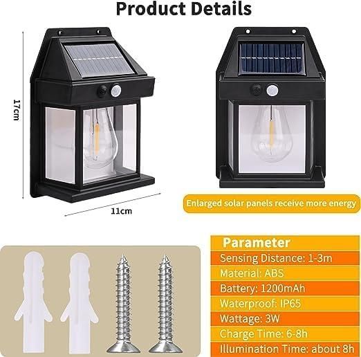 Solar Light Outdoor Wall Light - Premium  from Mystical9 - Just Rs 480 /- Shop now at Mystical9.com