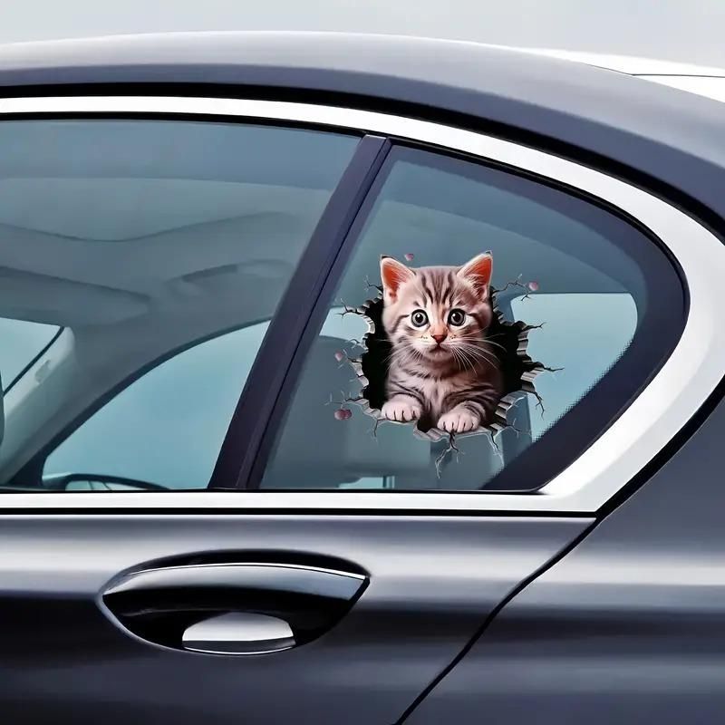 Durable Cat Pattern Car Sticker - Premium  from Mystical9 - Just Rs 399 /- Shop now at Mystical9.com