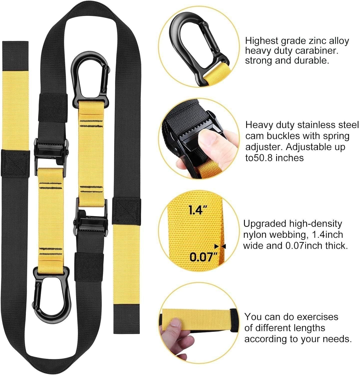 Home Resistance Training Kit, Resistance Trainer Exercise Straps with Handles - Premium  from Mystical9 - Just Rs 1099 /- Shop now at Mystical9.com