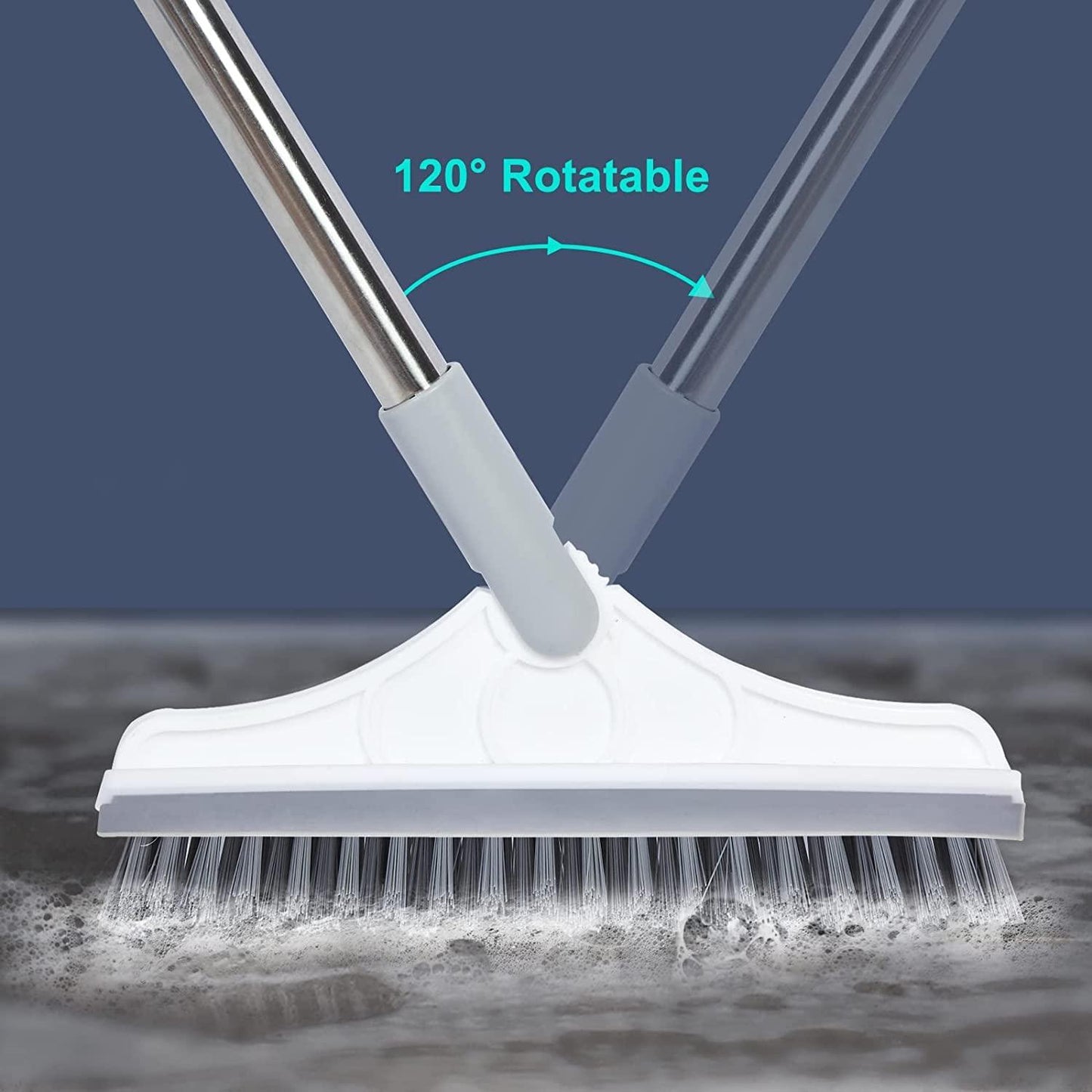 Bathroom Tiles Cleaner Brush with Long Handle 120� - Premium  from Mystical9 - Just Rs 430 /- Shop now at Mystical9.com