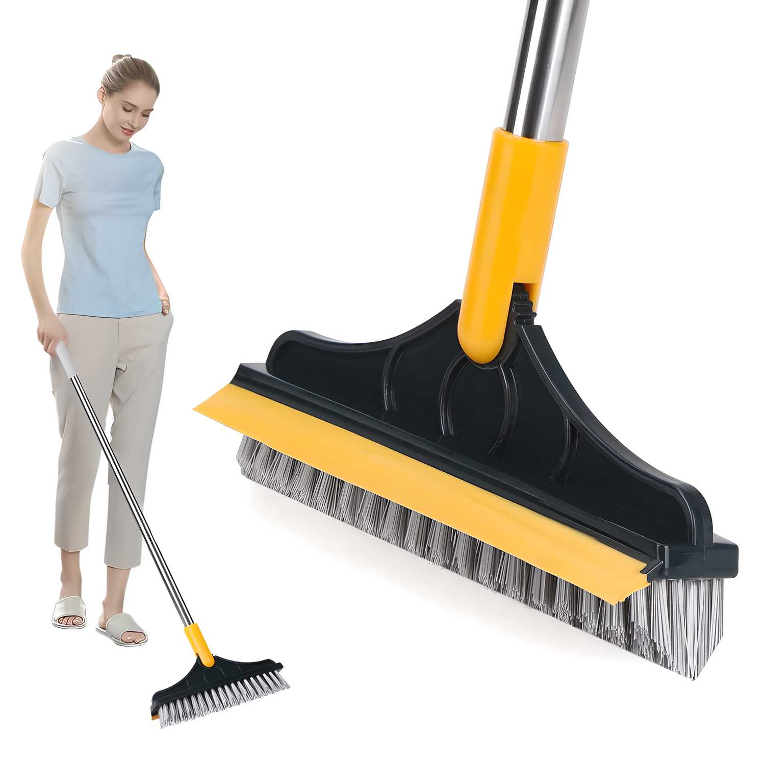 Bathroom Tiles Cleaner Brush with Long Handle 120� - Premium  from Mystical9 - Just Rs 430 /- Shop now at Mystical9.com