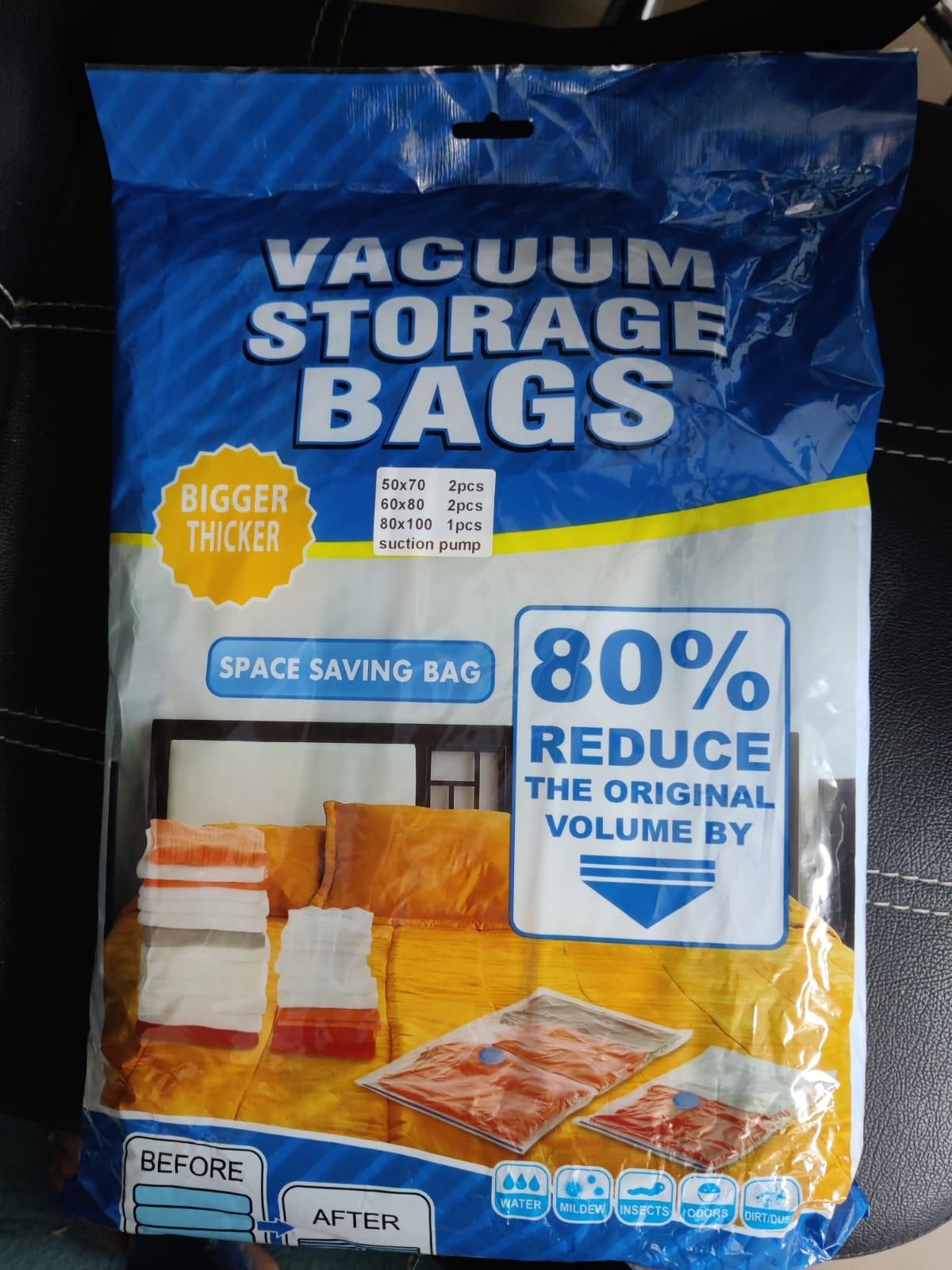 Reusable Vacuum Storage Space Saver Bags (Pack of 5) - Premium  from Mystical9 - Just Rs 692 /- Shop now at Mystical9.com