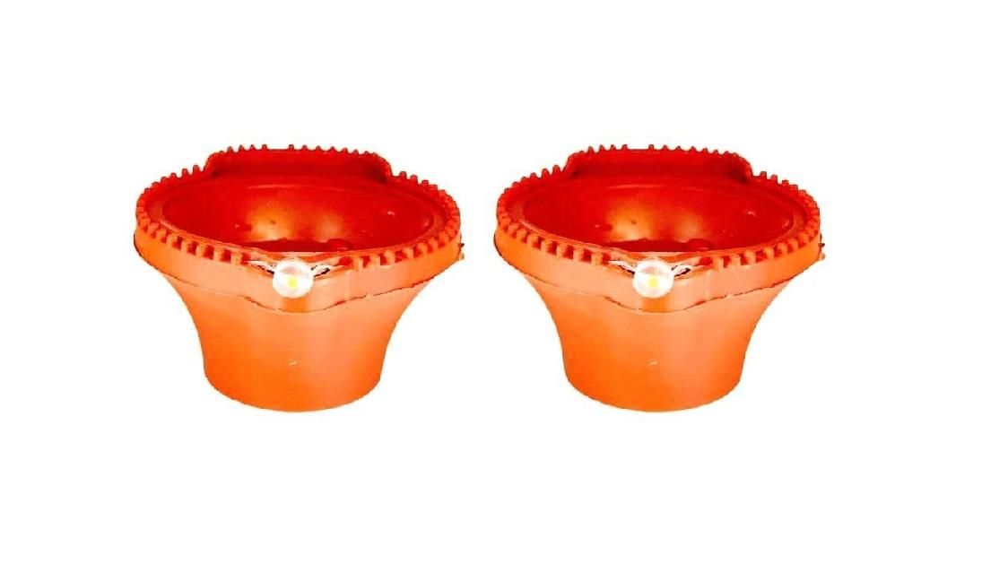 LED Light Water Sensor Diyas Plastic with, Ambient Lights, (Pack of 6/12/18/24) - Premium  from Mystical9 - Just Rs 280 /- Shop now at Mystical9.com