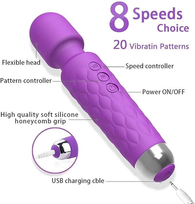 Rechargeable Body Wand Full Body Massager - Premium  from Mystical9 - Just Rs 899 /- Shop now at Mystical9.com