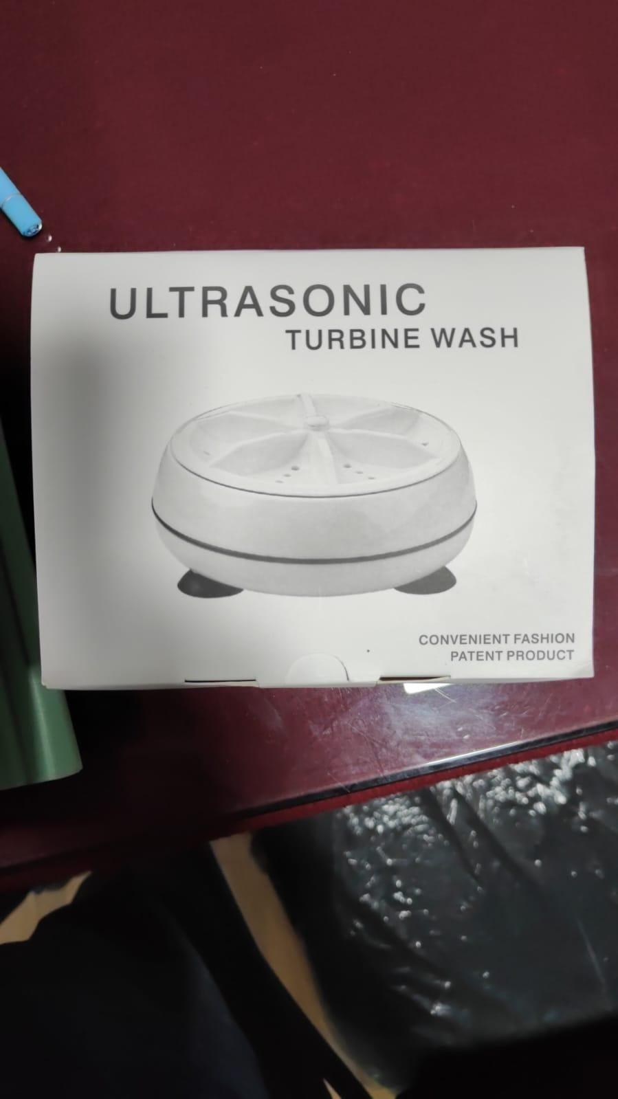 2In1 Mini Washing Machine Portable Rotating Ultrasonic Turbine Washer - Premium  from Mystical9 - Just Rs 765 /- Shop now at Mystical9.com