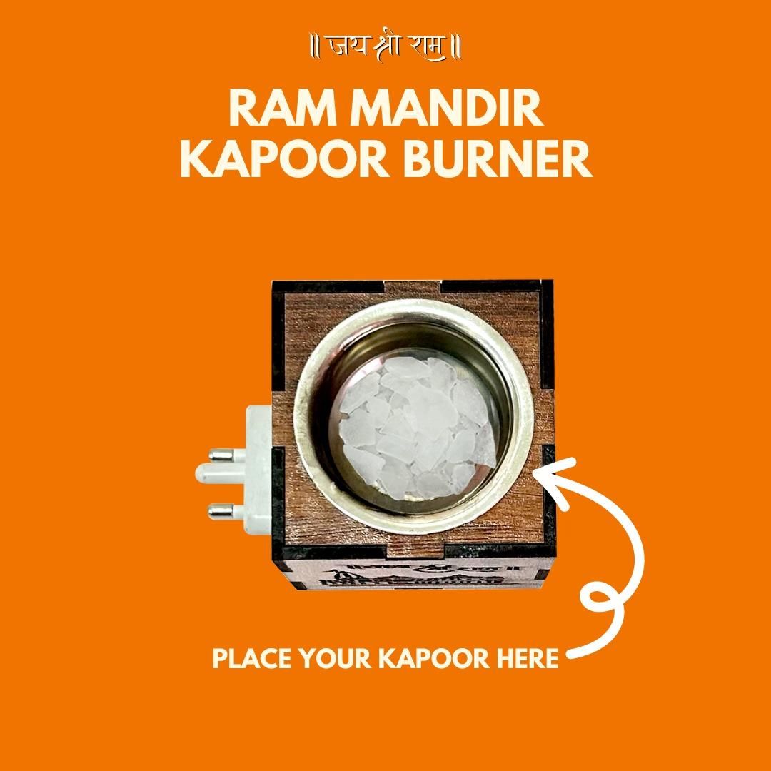 Ayodhya Ram Mandir Electric Kapoor Burner - Premium  from Mystical9 - Just Rs 699 /- Shop now at Mystical9.com