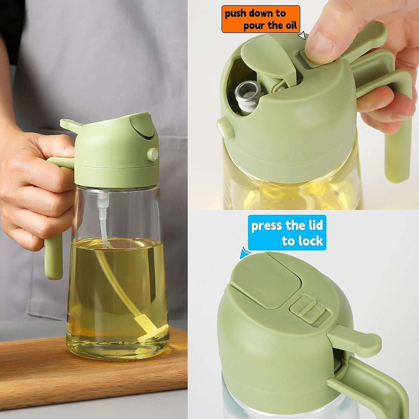 500ml Portable Sprayer Oil Dispenser - Premium  from Mystical9 - Just Rs 499 /- Shop now at Mystical9.com