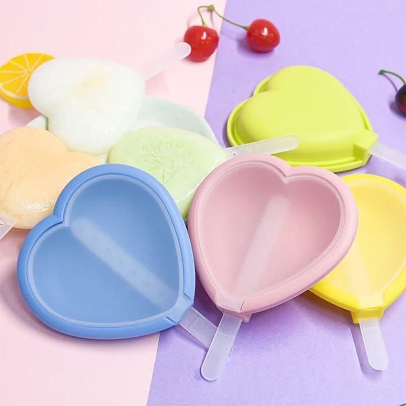 Silicone Heart Shape Lollipop Candy Mould with Sticks (Pack of 4) - Premium  from Mystical9 - Just Rs 620 /- Shop now at Mystical9.com