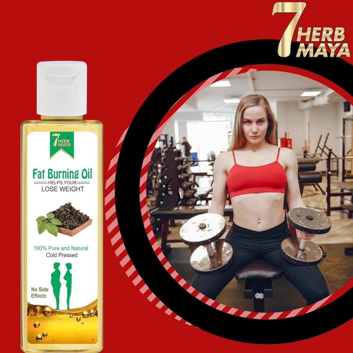 7Herbmaya Fat Burning Oil, Slimming oil, Fat Burner, Anti Cellulite & Skin Toning Slim Oil (Pack of 2) - Premium  from Mystical9 - Just Rs 599 /- Shop now at Mystical9.com