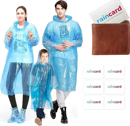 FULLY Reusable Wallet Rain Card Rain Coat for Adults (Set of 5) Multicolour - Premium  from Mystical9 - Just Rs 599 /- Shop now at Mystical9.com