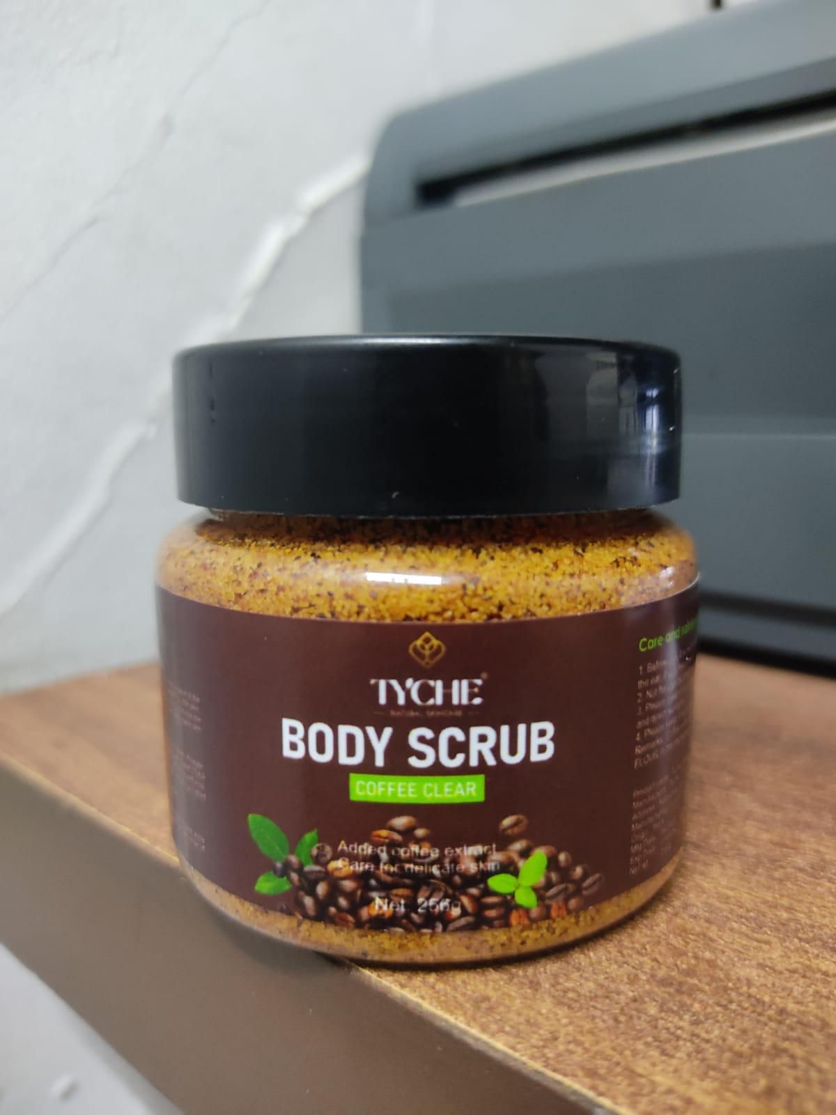 Tyche Coffee Clear Body Scrub - For Face & Body (256g) - Premium  from Mystical9 - Just Rs 900 /- Shop now at Mystical9.com