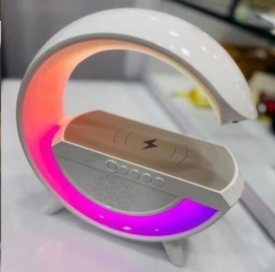 Wireless Charging Atmosphere Lamp with Bluetooth Speaker - Premium  from Mystical9 - Just Rs 2100 /- Shop now at Mystical9.com