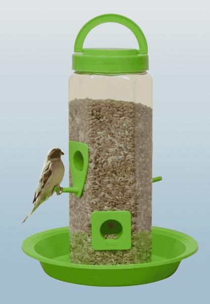 Bird Food and Water Feeder Hanging for Balcony - Premium  from Mystical9 - Just Rs 550 /- Shop now at Mystical9.com