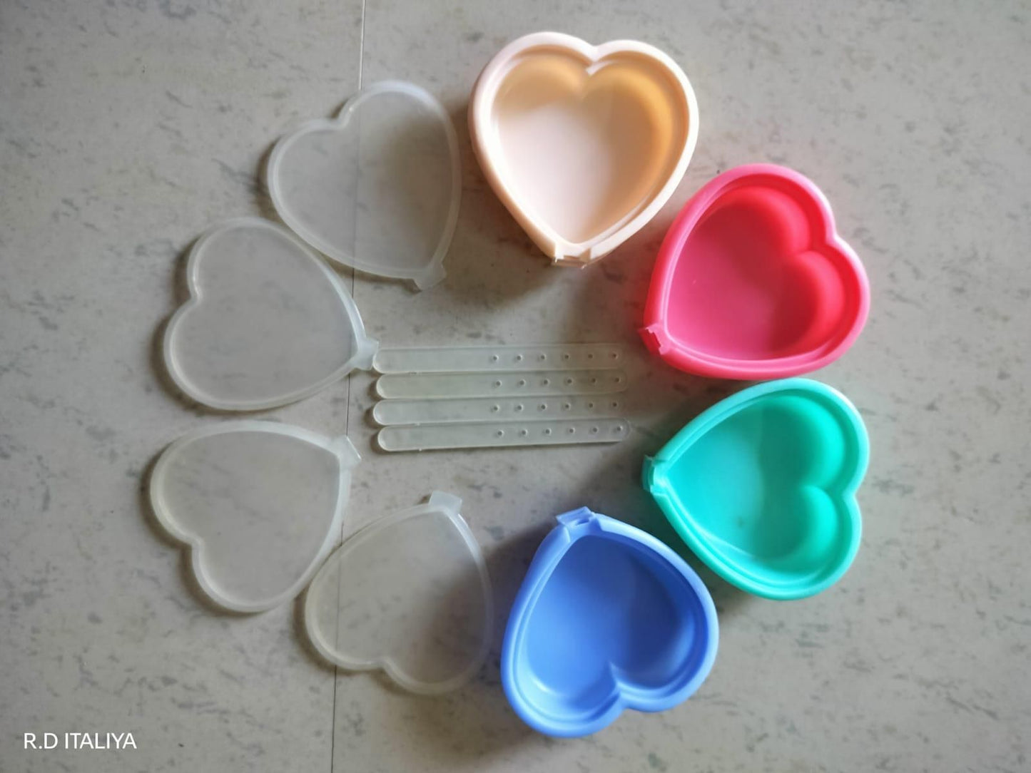 Silicone Heart Shape Lollipop Candy Mould with Sticks (Pack of 4) - Premium  from Mystical9 - Just Rs 620 /- Shop now at Mystical9.com