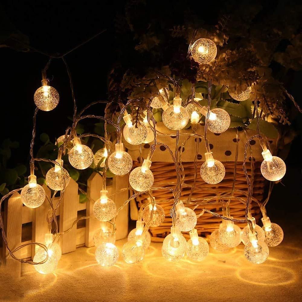 New 16 LED Crystal Balls String Light - Premium  from Mystical9 - Just Rs 549 /- Shop now at Mystical9.com