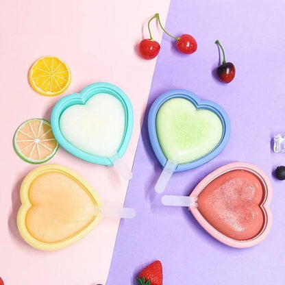 Silicone Heart Shape Lollipop Candy Mould with Sticks (Pack of 4) - Premium  from Mystical9 - Just Rs 620 /- Shop now at Mystical9.com