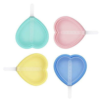 Silicone Heart Shape Lollipop Candy Mould with Sticks (Pack of 4) - Premium  from Mystical9 - Just Rs 620 /- Shop now at Mystical9.com