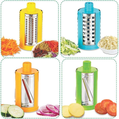 4 in 1 Rotary Drum Vegetable Grater & Slicer - Premium  from Mystical9 - Just Rs 749 /- Shop now at Mystical9.com