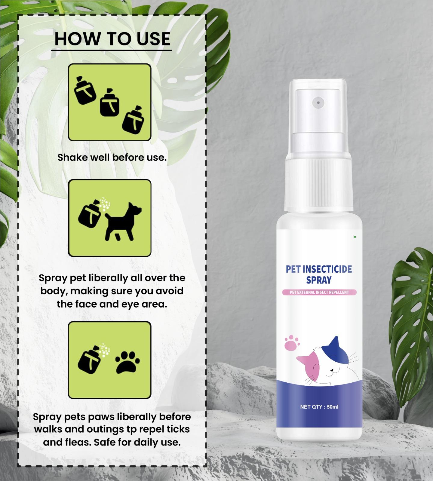 Pet Insecticide Deodorant Spray (Pack of 2) - Premium  from Mystical9 - Just Rs 499 /- Shop now at Mystical9.com