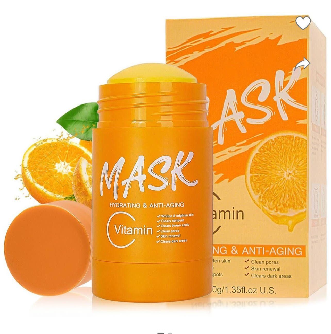 Purifying Orange Vitamin C Clay Face Mask Stick - Premium  from Mystical9 - Just Rs 600 /- Shop now at Mystical9.com