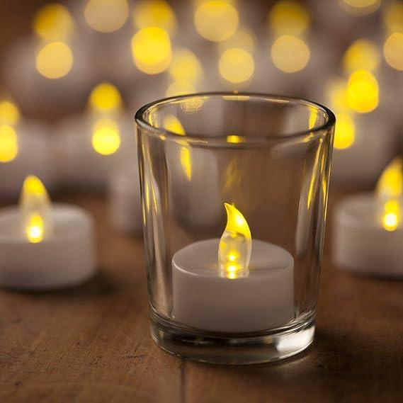 Battery Operated LED Candle Diya Decorative Lights Pack of 12 - Premium  from Mystical9 - Just Rs 785 /- Shop now at Mystical9.com