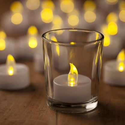 Battery Operated LED Candle Diya Decorative Lights Pack of 12 - Premium  from Mystical9 - Just Rs 785 /- Shop now at Mystical9.com