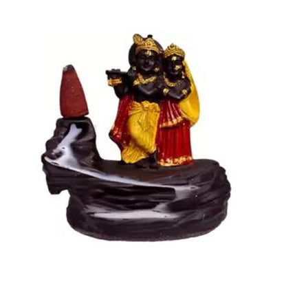 Backflow Smoke RadhaKrishn & Shiva with 20 Smoke Incense Cone For Living Room, Bed room, Office and Home D�cor ? 10 cm - Premium  from Mystical9 - Just Rs 600 /- Shop now at Mystical9.com