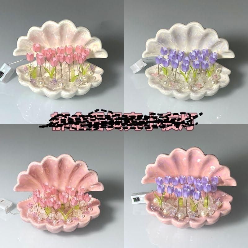 Tulip Night Light Flower Lamp Shell Light - Premium  from Mystical9 - Just Rs 935 /- Shop now at Mystical9.com