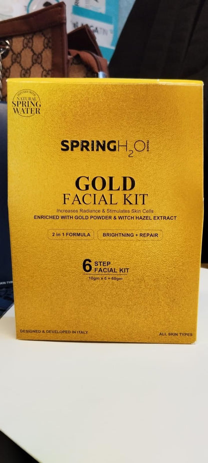 Spring H2O Gold Facial Kit - Premium  from Mystical9 - Just Rs 480 /- Shop now at Mystical9.com