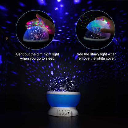 Star Master Dream Color Changing Rotating Projection Lamp - Premium  from Mystical9 - Just Rs 499 /- Shop now at Mystical9.com