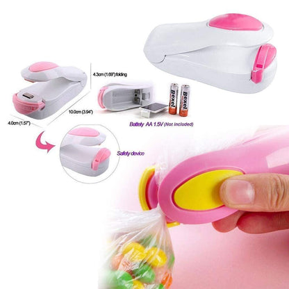 Portable mini sealing machine battery operated - Premium  from Mystical9 - Just Rs 399 /- Shop now at Mystical9.com