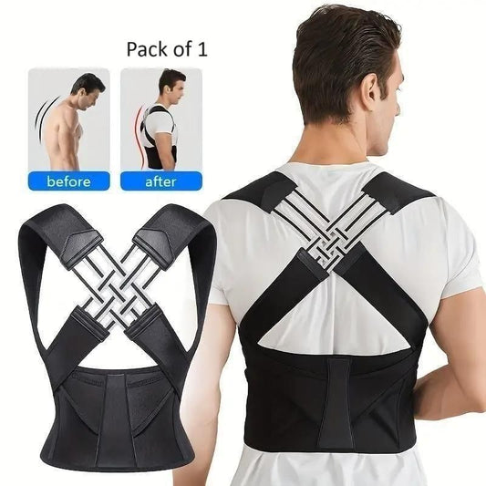 Adjustable Back Posture Corrector/ Slouching Relieve Pain Belt Women Men - Premium  from Mystical9 - Just Rs 699 /- Shop now at Mystical9.com