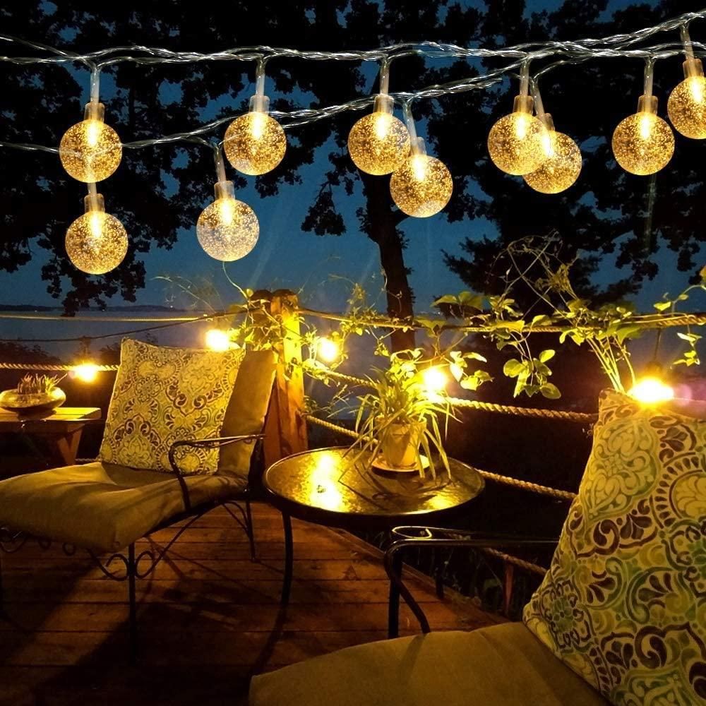 New 16 LED Crystal Balls String Light - Premium  from Mystical9 - Just Rs 549 /- Shop now at Mystical9.com