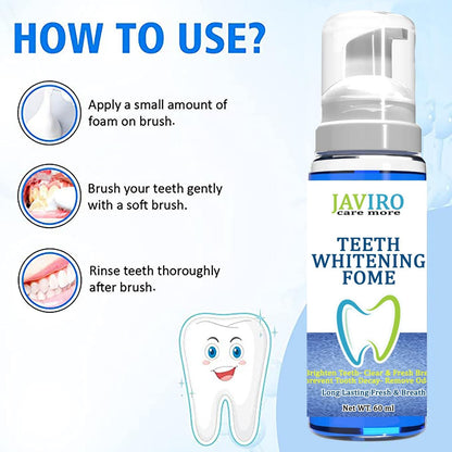 Teeth Whitening Fome (60 ML) - Premium  from Mystical9 - Just Rs 649 /- Shop now at Mystical9.com