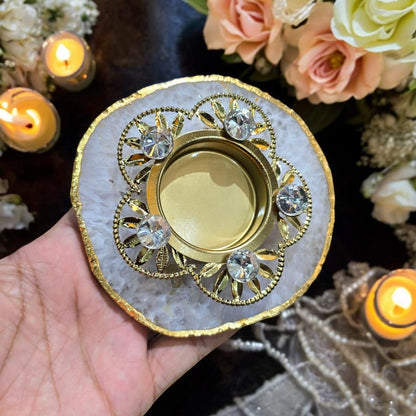 Stylish Stone Diya - Premium  from Mystical9 - Just Rs 749 /- Shop now at Mystical9.com