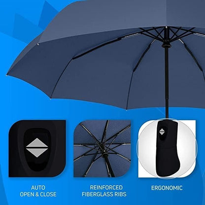 Compact Automatic Open Close Lightweight Umbrella - Premium  from Mystical9 - Just Rs 550 /- Shop now at Mystical9.com