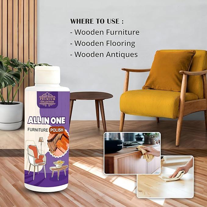 Polish Furniture Cleaner Shiner Floor Coating Paint Wood 100ML (Pack of 2) - Premium  from Mystical9 - Just Rs 499 /- Shop now at Mystical9.com